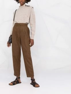 ETRO pantalon droit à carreaux