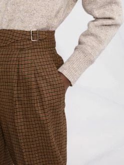 ETRO pantalon droit à carreaux