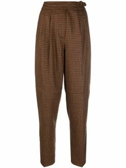 ETRO pantalon droit à carreaux