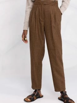 ETRO pantalon droit à carreaux