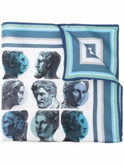 ETRO carré de poche imprimé en soie