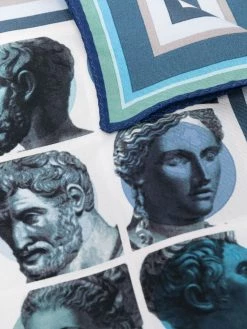 ETRO carré de poche imprimé en soie