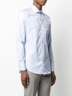 ETRO chemise en popeline à imprimé cachemire