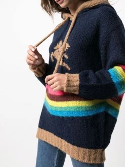 ETRO hoodie en maille intarsia
