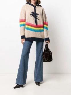 ETRO hoodie à bande contrastante