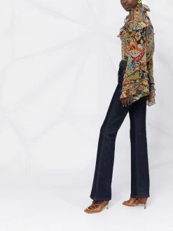 ETRO blouse évasée en soie