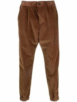 ETRO pantalon de jogging à effet velours