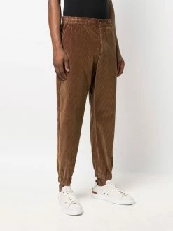 ETRO pantalon de jogging à effet velours