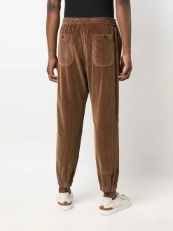 ETRO pantalon de jogging à effet velours