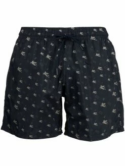ETRO short de bain à logo imprimé