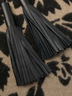 ETRO cape frangée à motif végétal