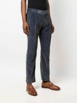 ETRO pantalon de costume Ribbed-Velvet