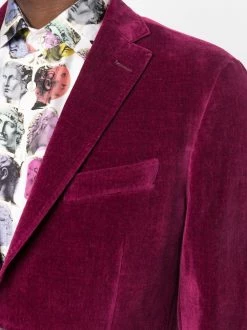 ETRO blazer à effet velours