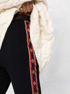ETRO legging à détails brodés
