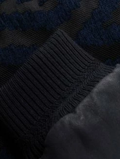 ETRO veste bomber en cuir Nappa à motif géométrique