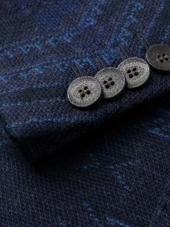 ETRO manteau en laine à motif en jacquard