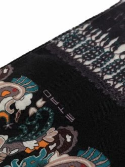 ETRO écharpe frangée à motif cachemire