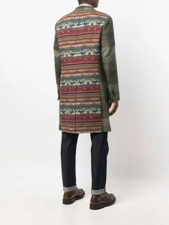 ETRO manteau droit à carreaux