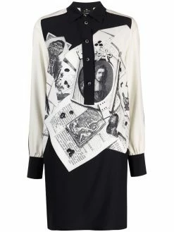 ETRO robe-chemise à imprimé graphique