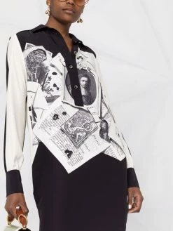 ETRO robe-chemise à imprimé graphique