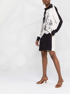 ETRO robe-chemise à imprimé graphique