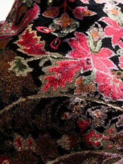 ETRO poncho en velours à fleurs