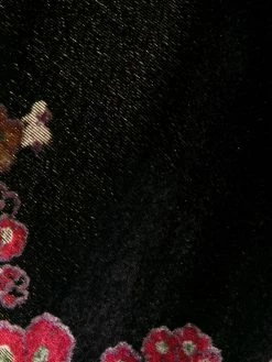 ETRO manteau en velours à fleurs