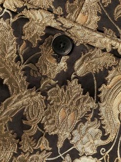 ETRO pantalon métallisé en jacquard