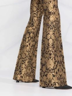 ETRO pantalon métallisé en jacquard