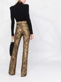 ETRO pantalon métallisé en jacquard