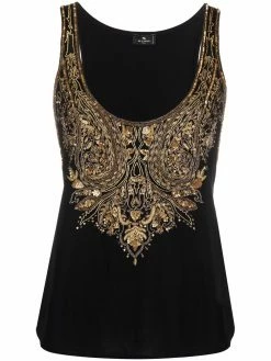 ETRO débardeur à design brodé