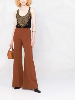 ETRO débardeur à design brodé