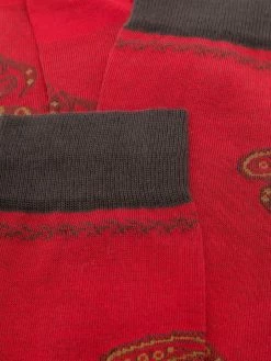 ETRO chaussettes en maille à motif cachemire