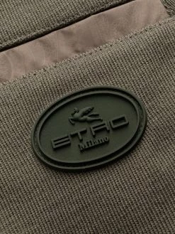 ETRO pantalon de jogging à taille contrastante