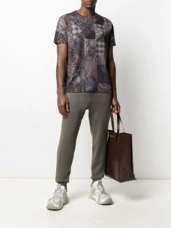 ETRO pantalon de jogging à taille contrastante