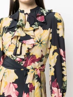 ETRO robe volantée à fleurs