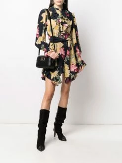 ETRO robe volantée à fleurs
