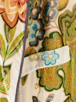 ETRO manteau texturé à taille ceinturée