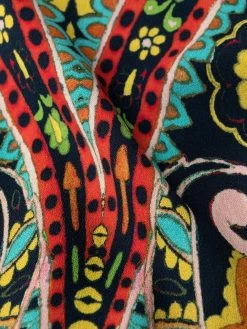 ETRO robe en laine à imprimés multiples