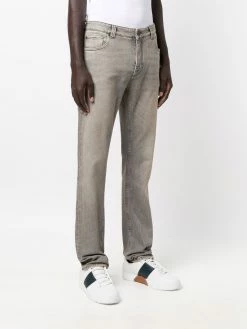 ETRO jean droit à motif cachemire