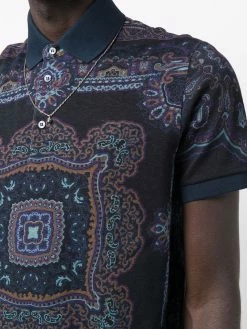 ETRO polo à imprimé graphique