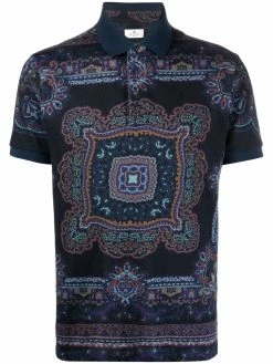 ETRO polo à imprimé graphique