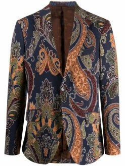 ETRO blazer à motif cachemire