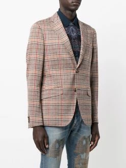 ETRO blazer à motif Prince de Galles