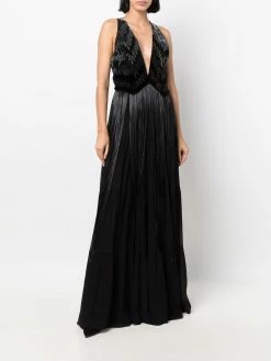 ETRO robe longue à ornements