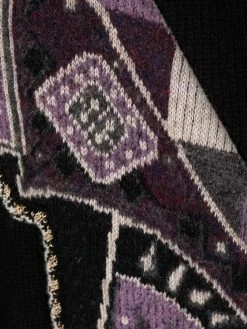 ETRO manteau en laine à broderies