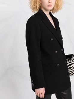 ETRO blazer en laine à boutonnière croisée