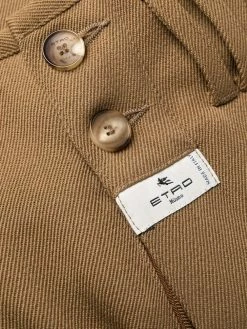 ETRO pantalon de tailleur en laine