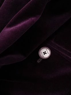 ETRO pantalon évasé à effet velours