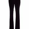 ETRO pantalon évasé à effet velours
